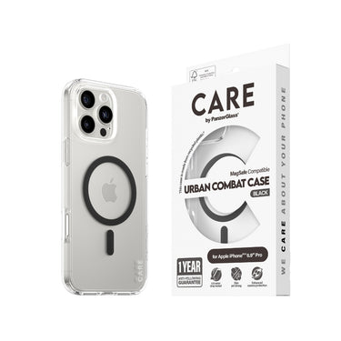 PanzerGlass Care Flgship Magasafe Case for iPhone 16 Pro Max- Black